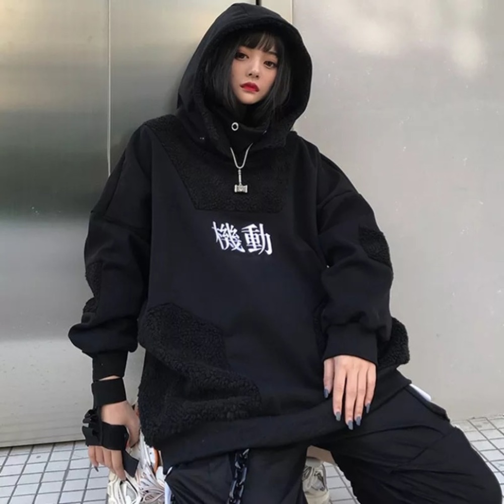 Oriental baggy hoodie